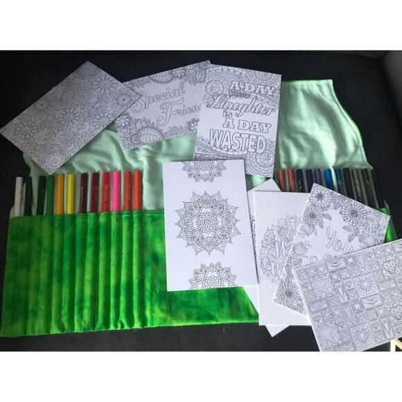 Hand Crafted Art Pencil Pouch - Picture 2 of 5